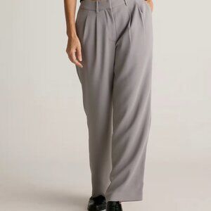GAP Pleated Grey Wide Leg Trouser